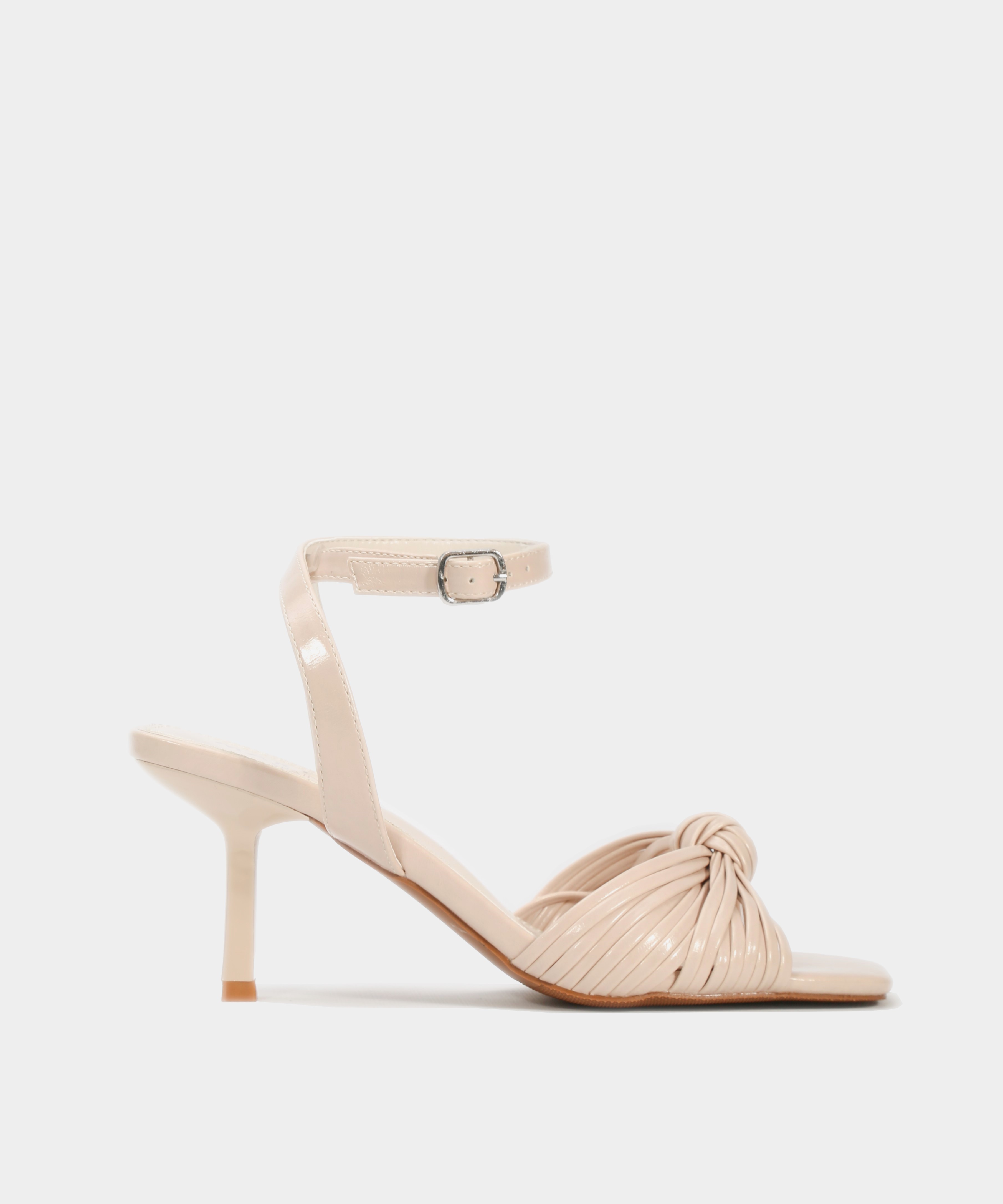 Sandalia tac&oacute;n fino nudo image number null